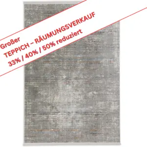 Dinara/6696 ca. 133 x 190 cm - 100% Polyester  - Grau/Bunt