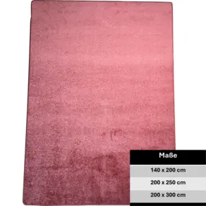 Max 140x200cm Ketteleinfassung - 10000/3 - rot/rose 1P92 / B537 Max 140x200cm - 10000/3 - rot/rose 1P92 / B537