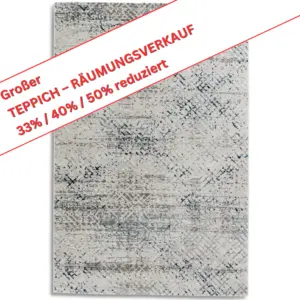 Dinara/6626 ca. 160 x 230 cm - 70% Polyester / 30% Polypropylen - Blau/Creme