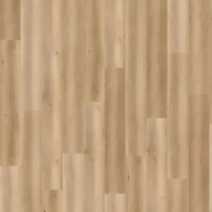 Bioboden PURLINE Design 33 - Eiche lebhaft beige Designboden zum Kleben