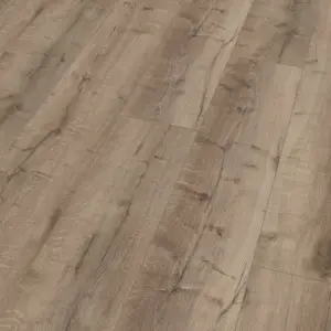 Wineo Vinyl-Design Eiche rustikal graubraun Vinyl-Laminat (HDF-Träger), Klick-Vinyl MLD400300