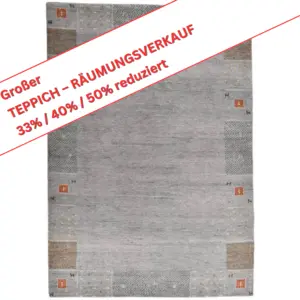 Kaimur/D.E.nv.E.r, 1999 - ca. 120 x 180 cm - 100% Schurwolle - Farbe: 650 grey Handgeknüpft