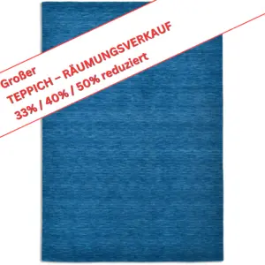 Kaimur/H.ol.i, U.n.i - ca. 140 x 200 cm - 100% Schurwolle - Farbe: 700 blue