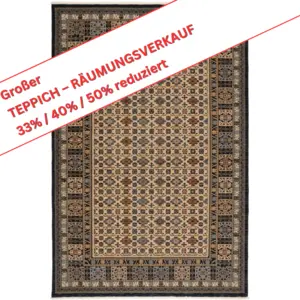 Kaimur/S.A.ha.R.na, 6428 - ca. 120 x 145 cm - 100% Schurwolle - Farbe: 705 blue multi