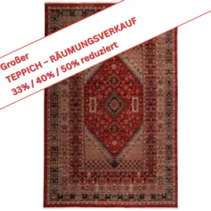 Kaimur/S.A.ha.R.na, 2400 - ca. 120 x 145 cm - 100% Schurwolle - Farbe: 205 red multi
