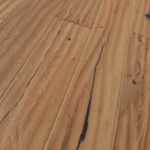 Trendtime 8 - Eiche handscraped gebürstet 4V Classic naturgeölt weiß plus Fertig-Parkett