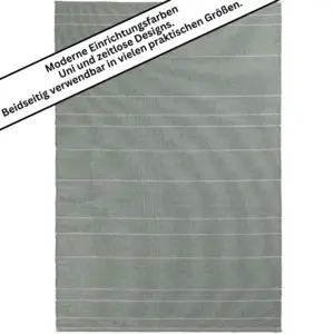 Tisca Olbia Design 2434 ca. 140 x 200 cm - 100 % Schurwolle, gewalkt - Lindgrün Handgewebt