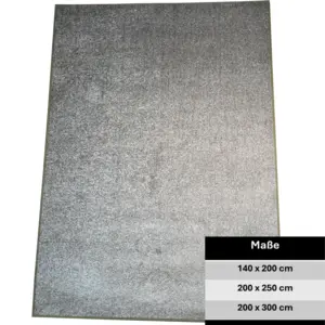 Moritz 200x300cm Alcantara Bordüreneinfassung - 10000/30 - mittelgrau 5Z29 / B781 Moritz 200x300cm - 10000/30 - mittelgrau 5Z29 / B781